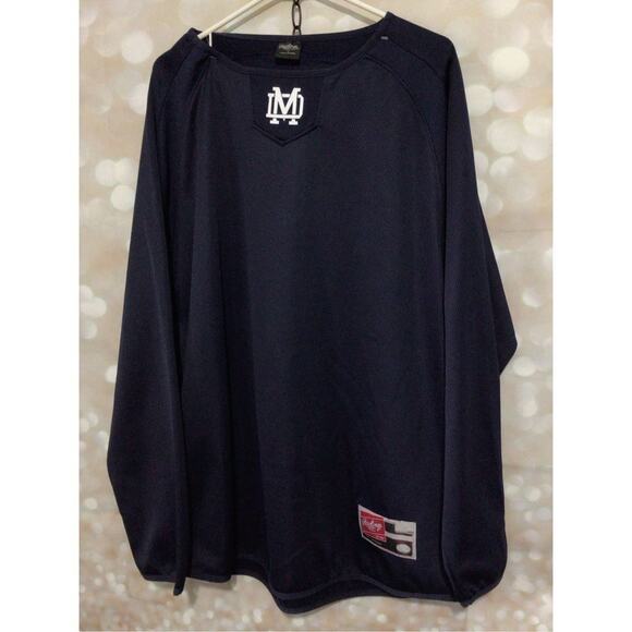 NEW Rawlings Jersey Navy Blue Size Large Unisex - Picture 7 of 13